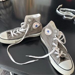 Converse all star sneakers in grey high top